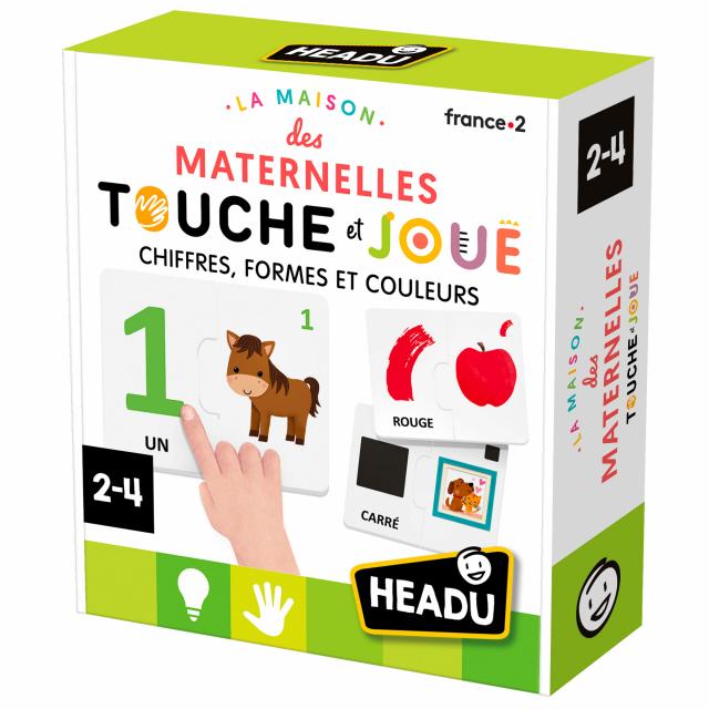 CHIFFRES, FORMES ET COULEURS "LA MAISON DES MATERNELLES TOUCHE ET JOUE"