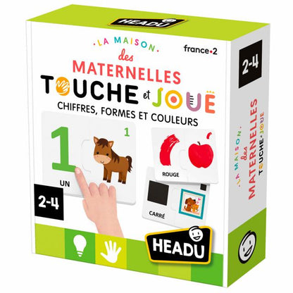 CHIFFRES, FORMES ET COULEURS "LA MAISON DES MATERNELLES TOUCHE ET JOUE"