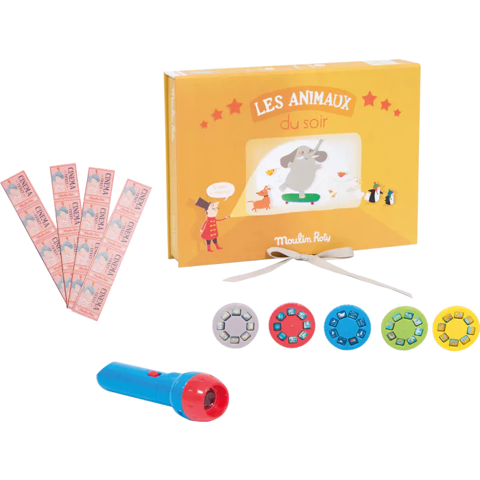 COFFRET LAMPE À HISTOIRES "LES ANIMAUX DU SOIR"