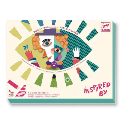 COLLAGES INSPIRÉ PAR PICASSO "TÊTES AU CARRÉ"