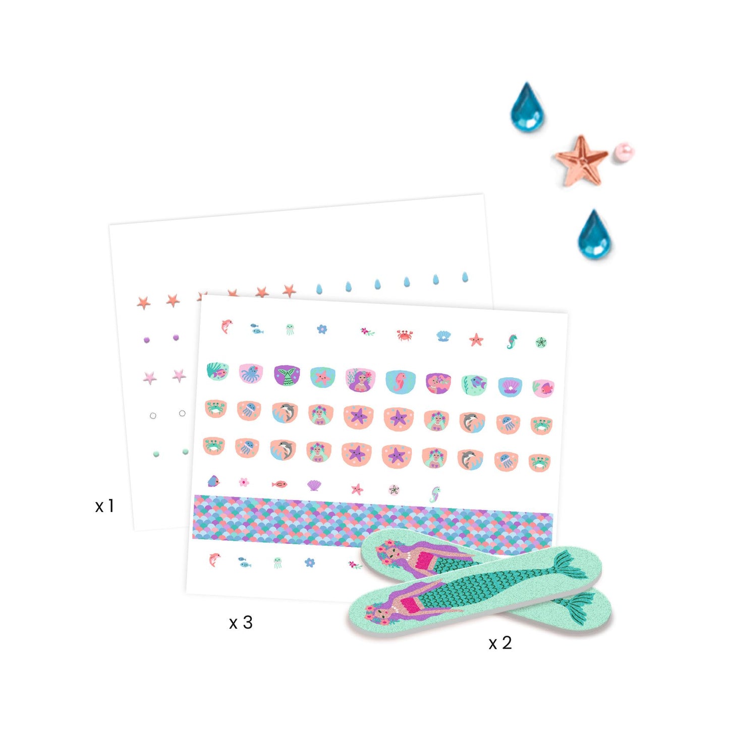 "SOFT SEAS" NAIL STICKERS