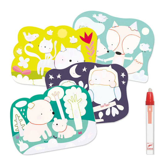 MAGIC WATER COLOURING "HIDDEN IN THE WOODS"