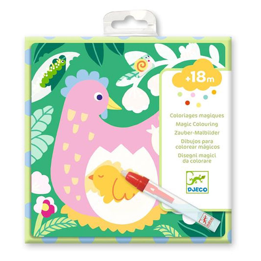 MAGIC COLOURING BOOKS PEEK-A-BOO! GARDEN BABY ANIMALS