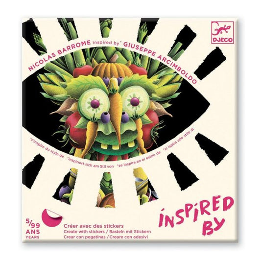 CREATE WITH STICKERS - SPRING VEGETABLES "INSPIRED BY GIUSEPPE ARCIMBOLDO"