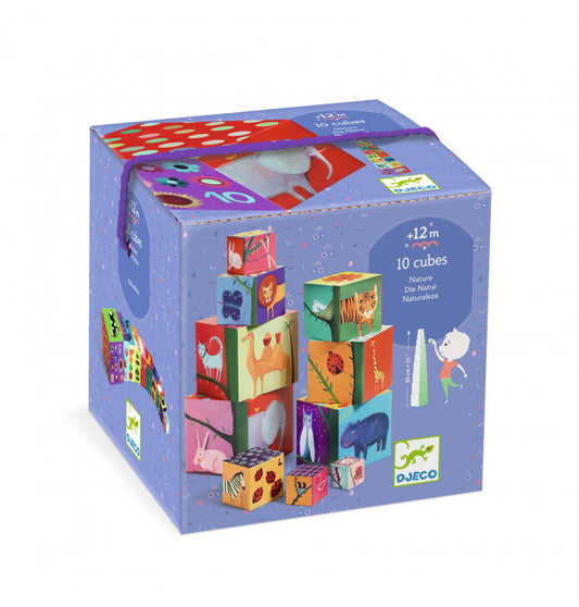 CUBES À EMPILER NATURE ET ANIMAUX