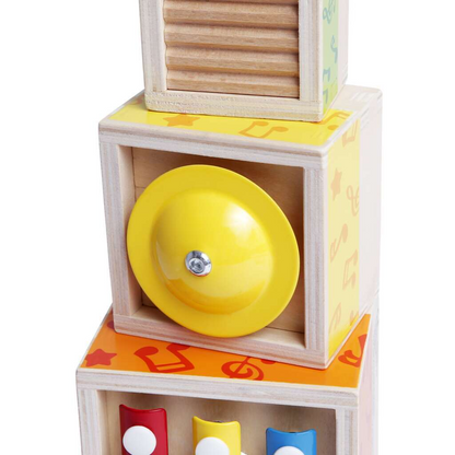 CUBES MUSICAUX EN BOIS À EMPILER