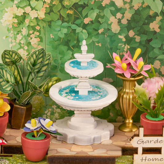 DIY MINIATURE JARDIN DE FONTAINE VERTE