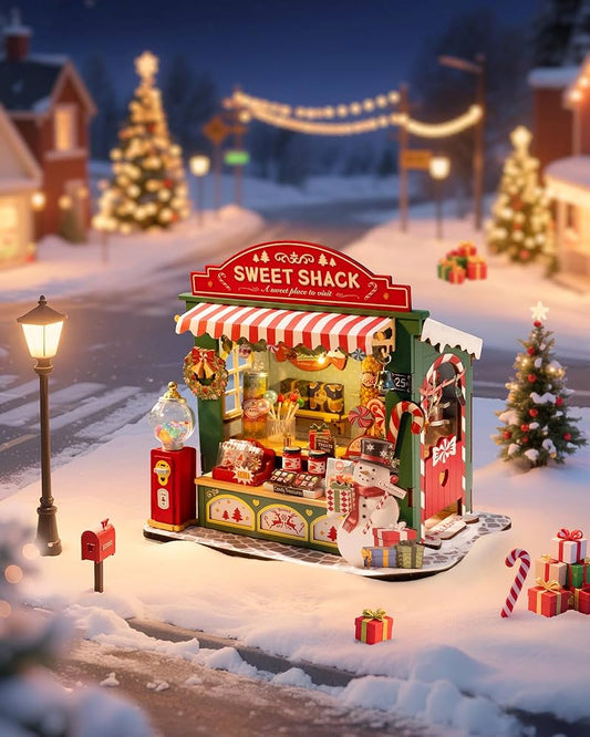 DIY MINIATURE CHRISTMAS CANDY KIOSK