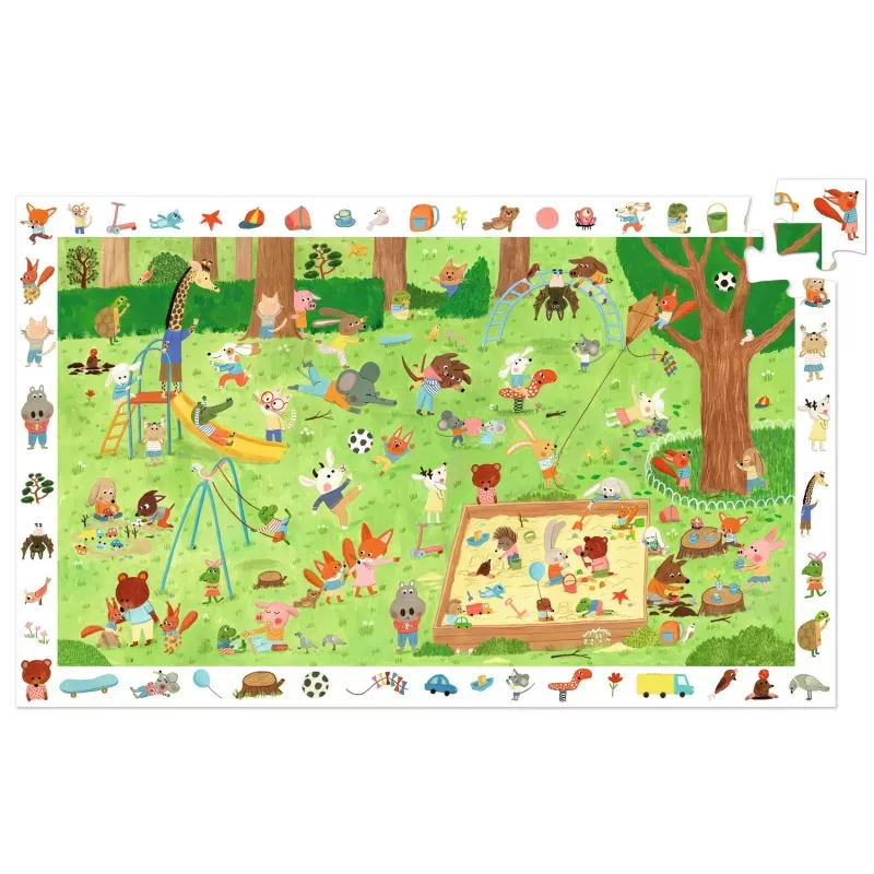 OBSERVATION PUZZLE "THE LITTLE FRIENDS' SQUARE" 35 PCS