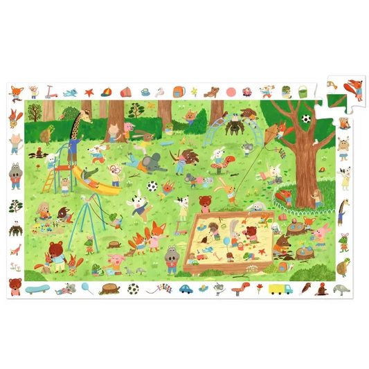 OBSERVATION PUZZLE "THE LITTLE FRIENDS' SQUARE" 35 PCS