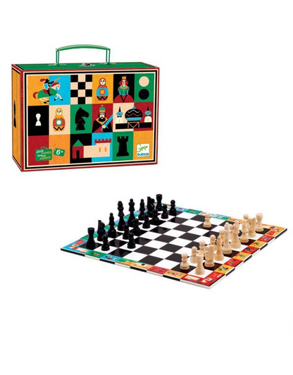 PORTABLE CHESS AND CHECKERS