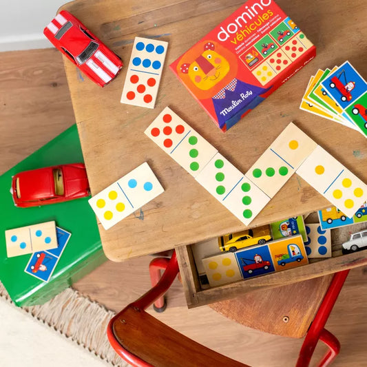 DOMINO EN BOIS VÉHICULES "LES POPIPOP"