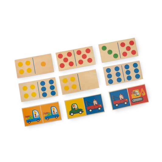 DOMINO EN BOIS VÉHICULES "LES POPIPOP"