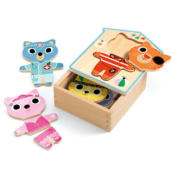 JEU D'HABILLAGE EN BOIS DRESSUP MIX