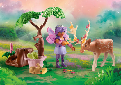 FAIRIES WITH FOREST ANIMALS "PRINCESS"MAGIC"