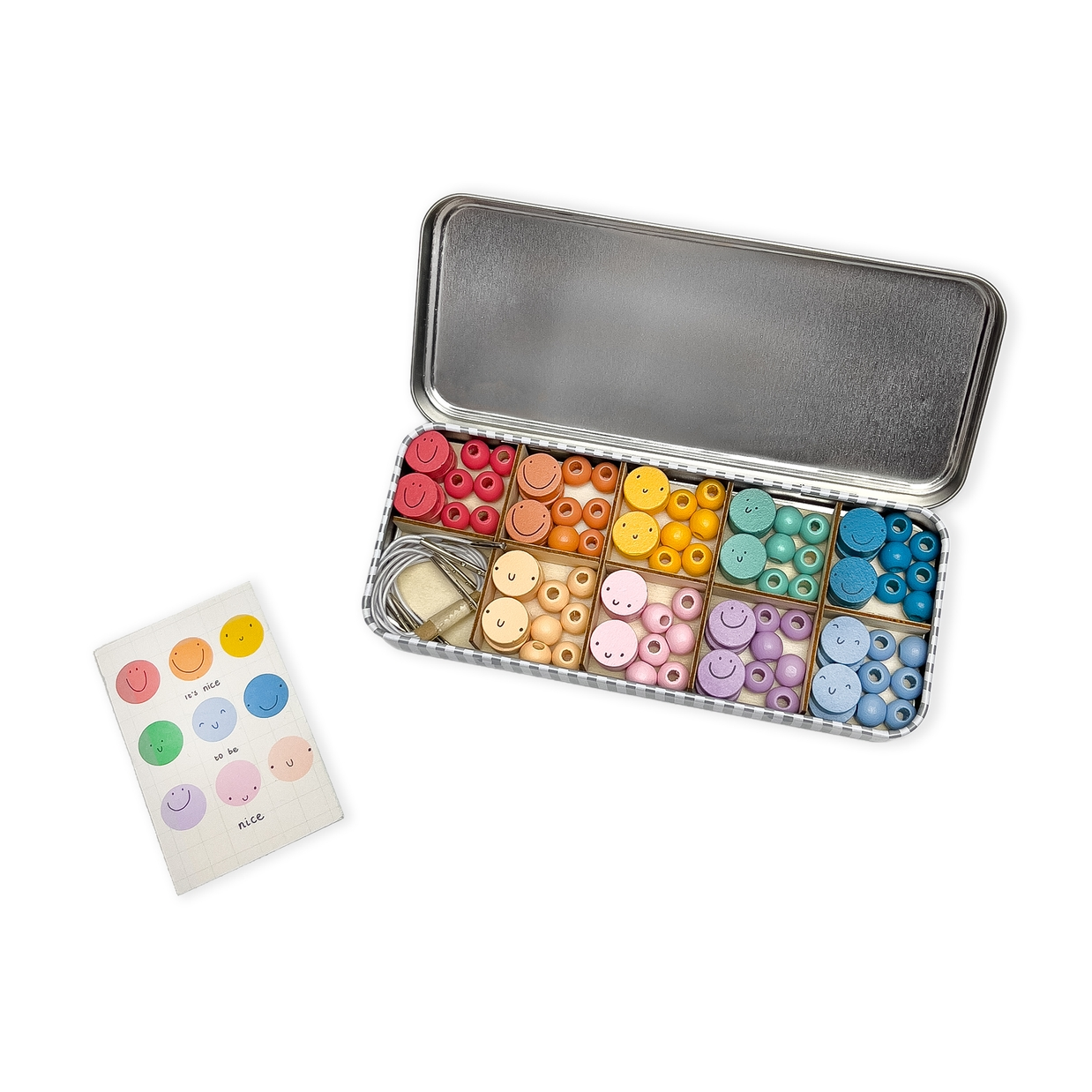 BRACELET BEADING KIT "ITS NICE TO BE NICE"