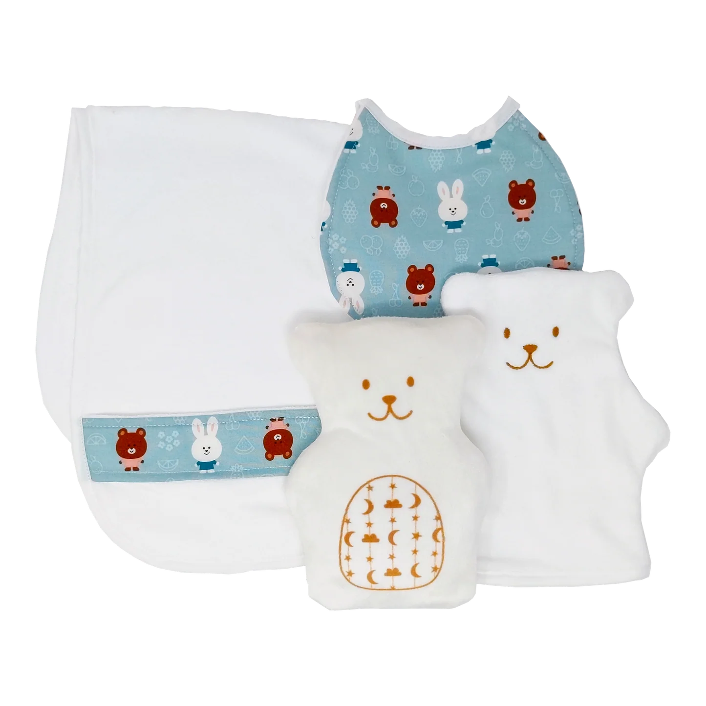 ENSEMBLE CADEAU NOUVEAU-NÉ "APPLIQUÉ"