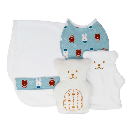 ENSEMBLE CADEAU NOUVEAU-NÉ "APPLIQUÉ"