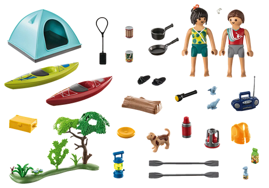 CAMPSITE WITH CAMPFIRE "FAMILY FUN"