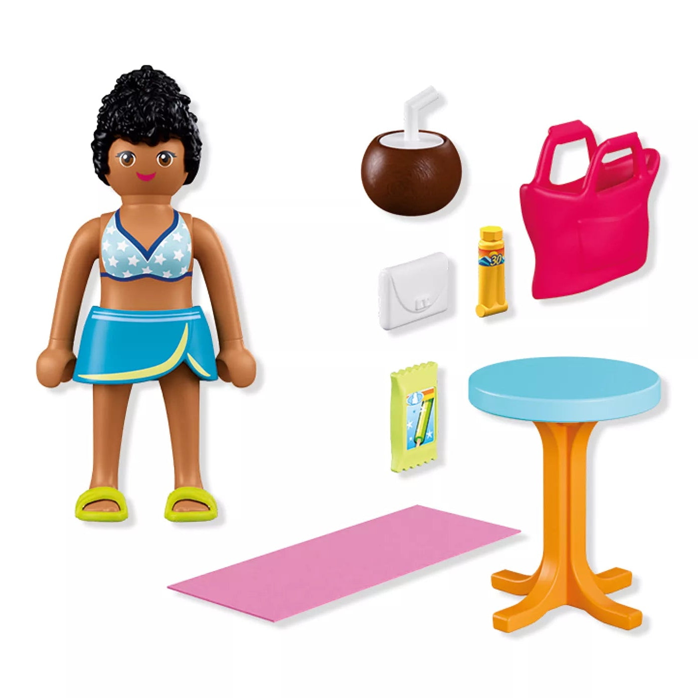 FIGURINE VACANCIÈRE À LA PLAGE