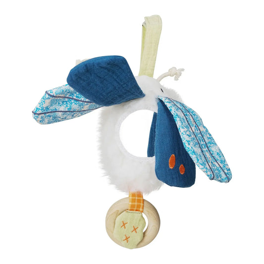 "FOLKLORE LUNA" SENSORY TOY AND TEETHING RATTLE