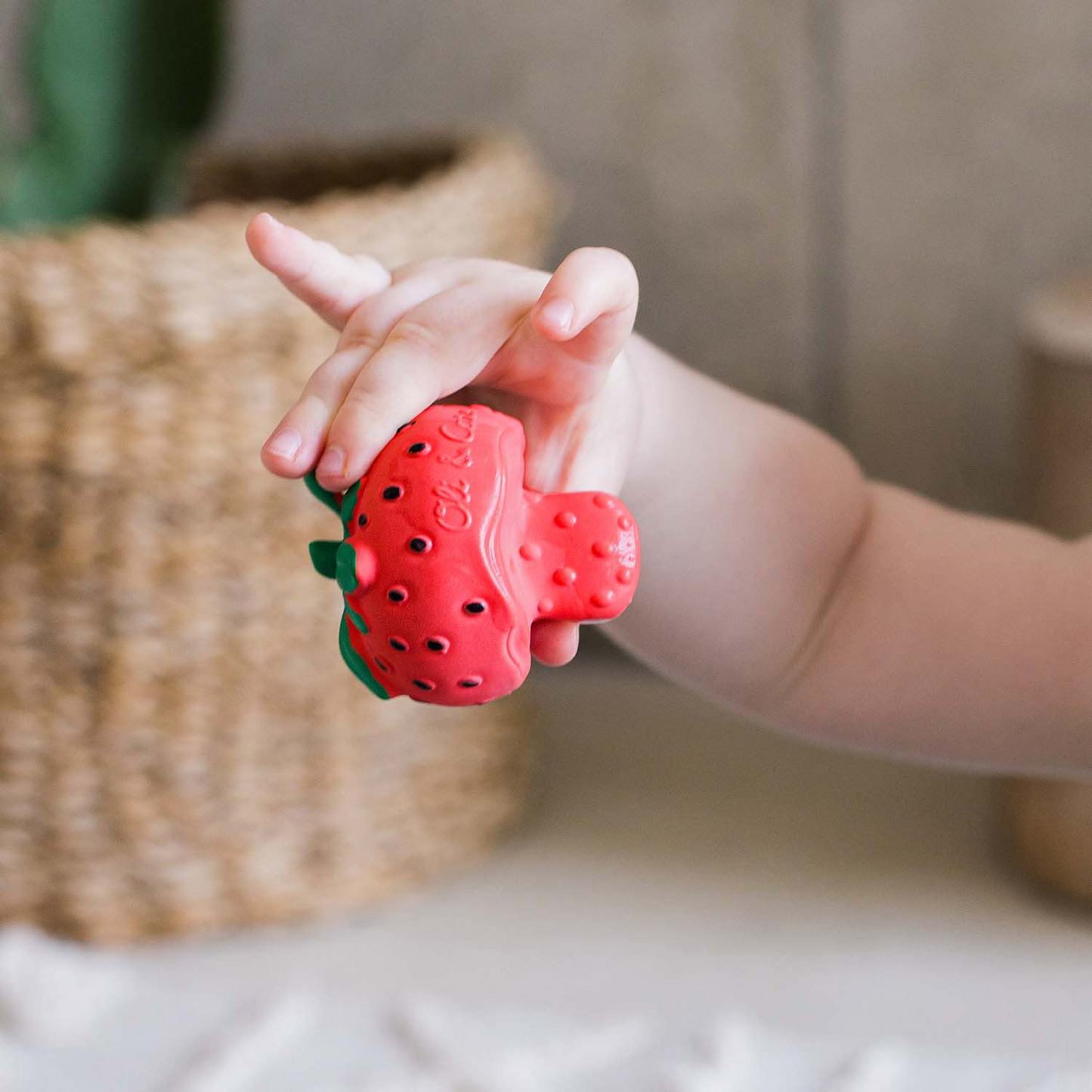 "SWEETY THE STRAWBERRY" TEETHING RATTLE