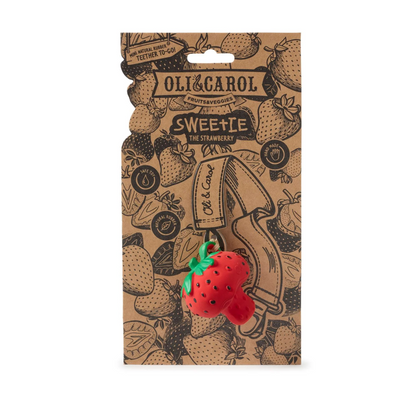 "SWEETY THE STRAWBERRY" TEETHING RATTLE