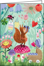 SQUIRREL MOM GREETING CARD