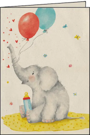 BABY ELEPHANT GREETING CARD