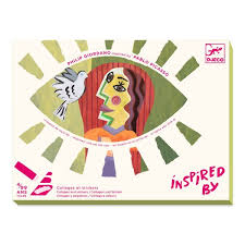 COLLAGES AND STICKERS LA TÊTE AU CARRÉ "INSPIRED BY PABLO PICASSO"