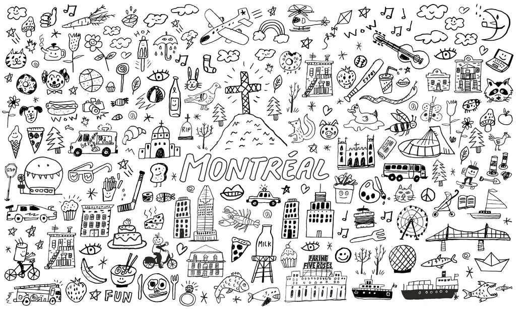 GIANT COLORING POSTER "MONTREAL"
