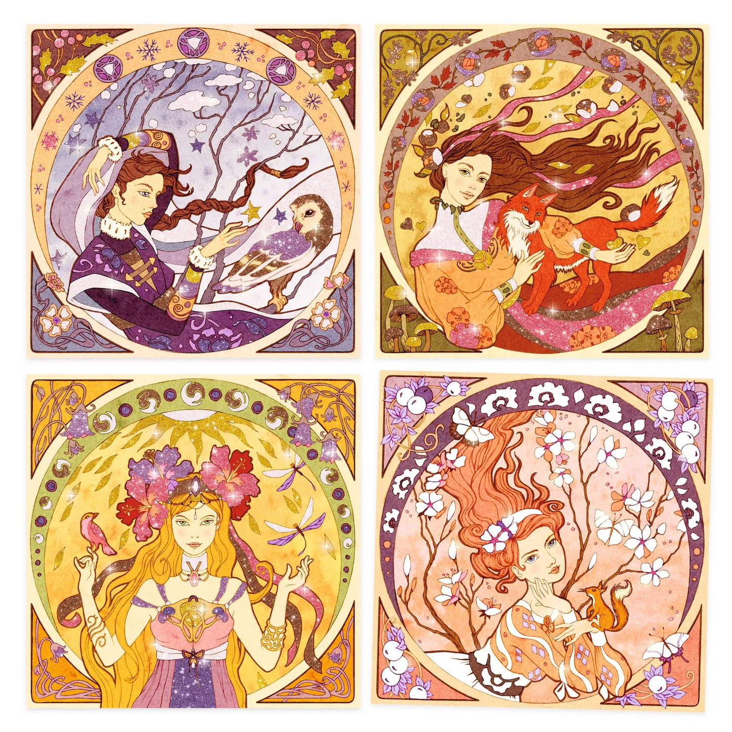 DIVINES GLITTER SET “INSPIRED BY ALFONS MUCHA”