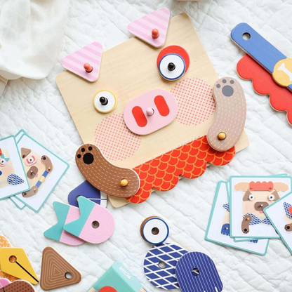 CREAFACES WOODEN ASSEMBLY GAME