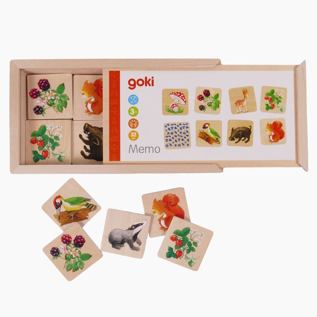 WOODEN MEMO GAME: LIFE OF THE FOREST