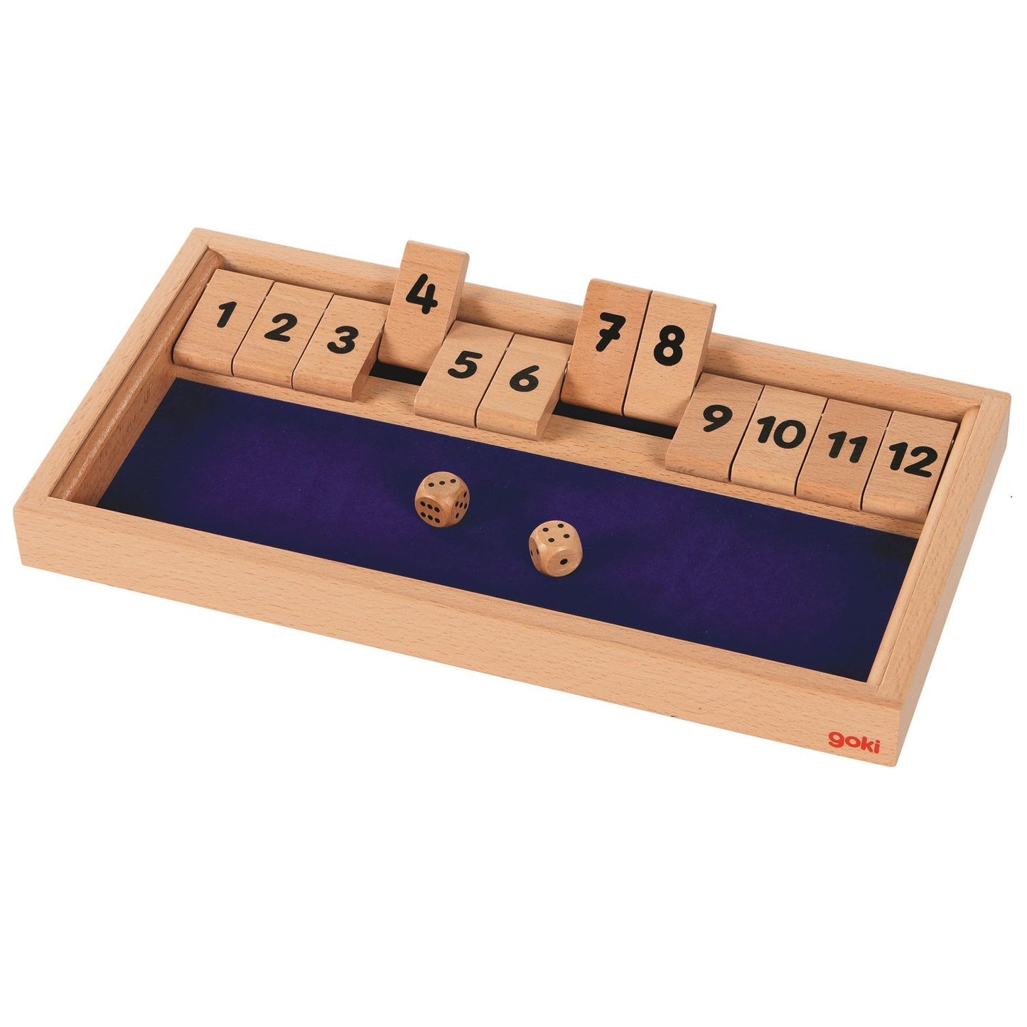 WOODEN "SHUT THE BOX" GAME