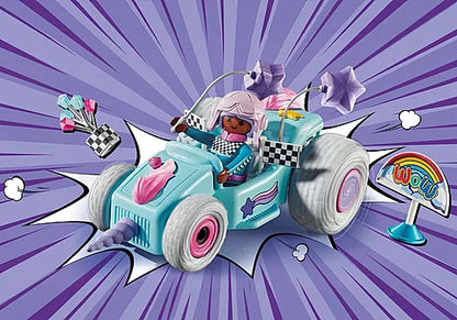 JEUNE FILLE LICORNE ET KART