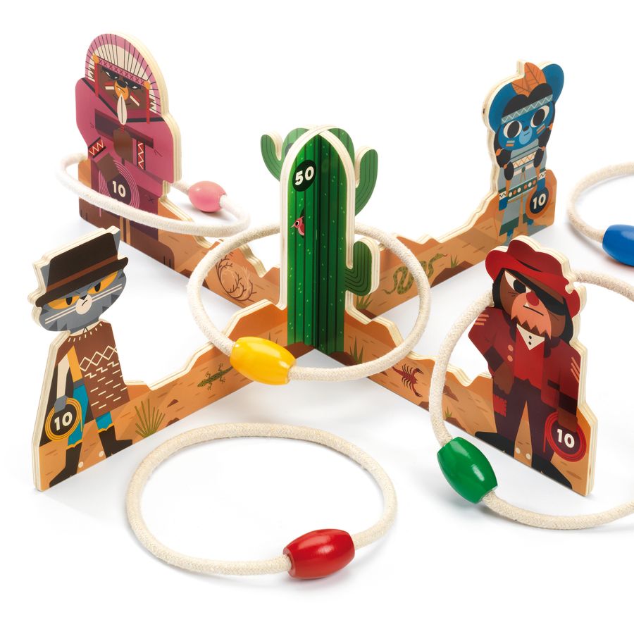 JEUX D'ANNEAUX EN BOIS "LASSO"