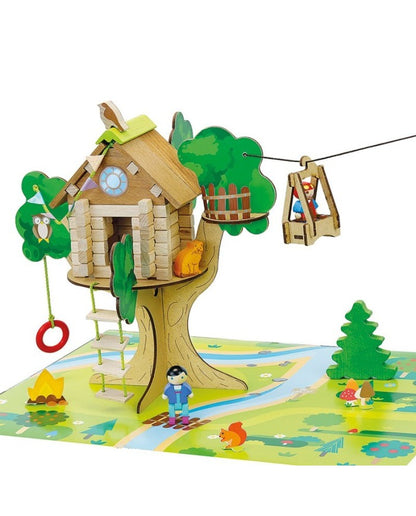 THE WOODEN TREEHOUSE AND ITS ZIP LINE 70 MX