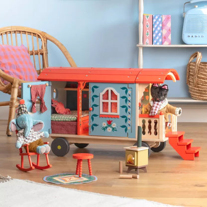 LA ROULOTTE EN BOIS "LES MINOUCHKAS"