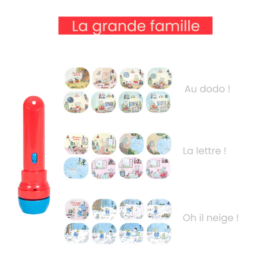 LAMPE À HISTOIRES "LA GRANDE FAMILLE"