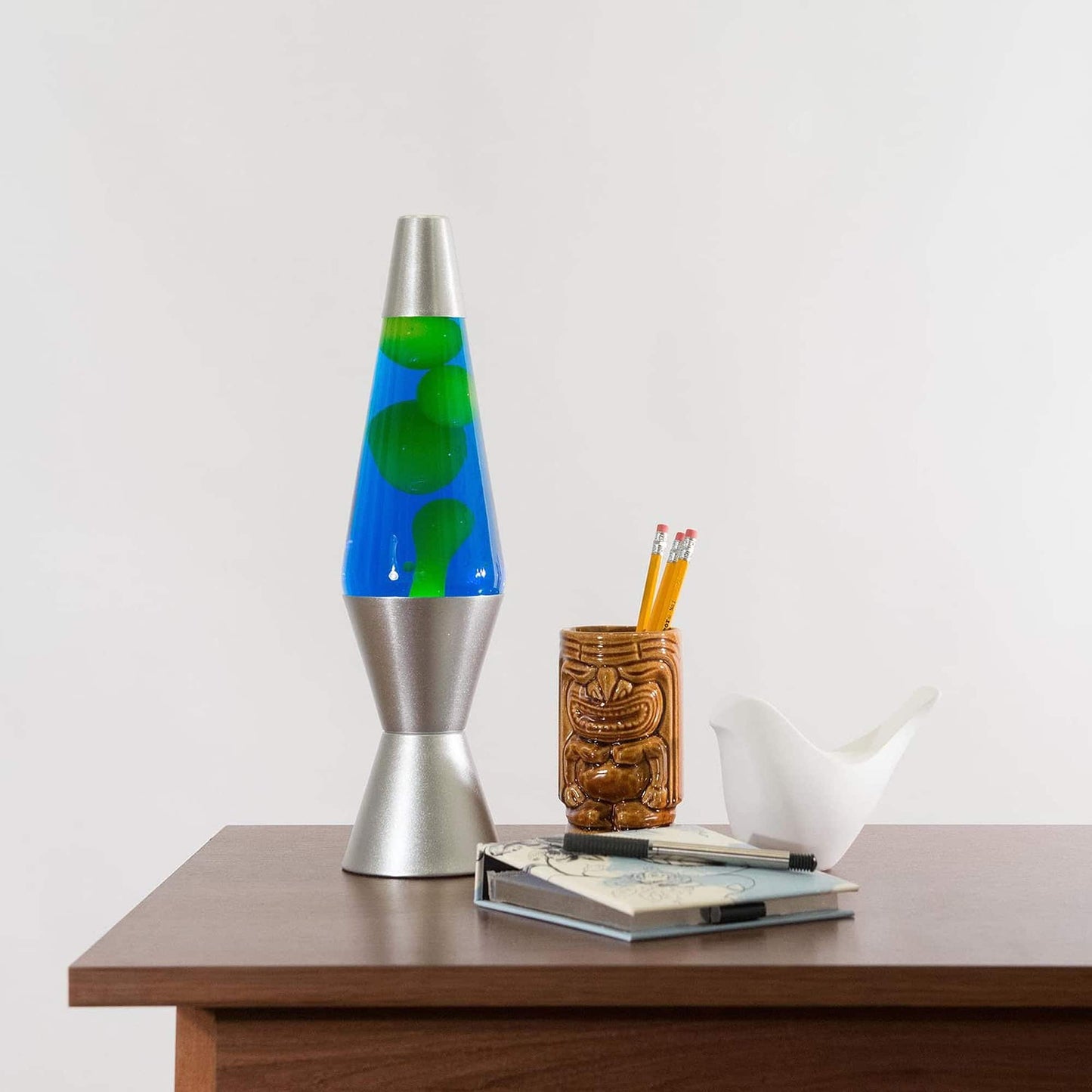 GREEN AND BLUE LAVA LAMP