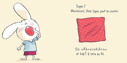 LIVRE AU LIT PETIT LAPIN