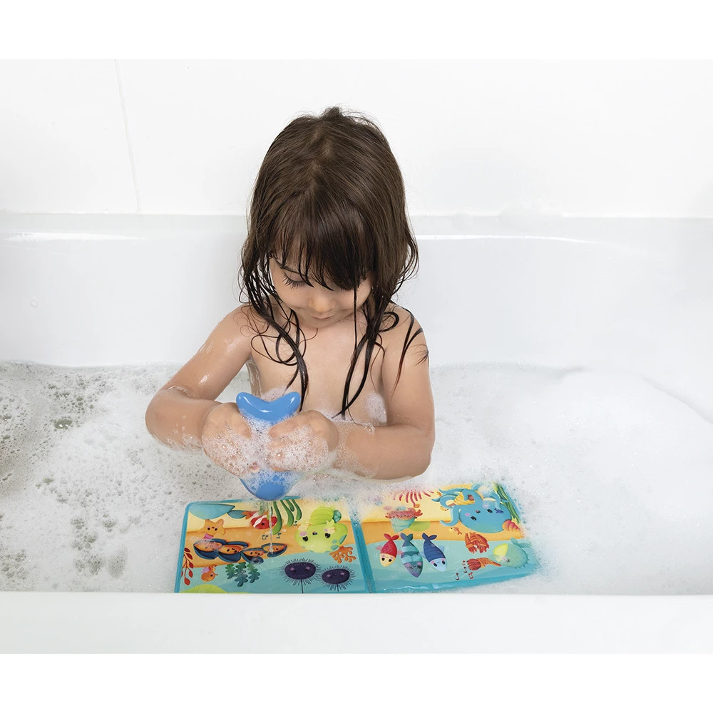 LIVRE ET GICLEUR DE BAIN "LA FÊTE SOUS L’OCÉAN"