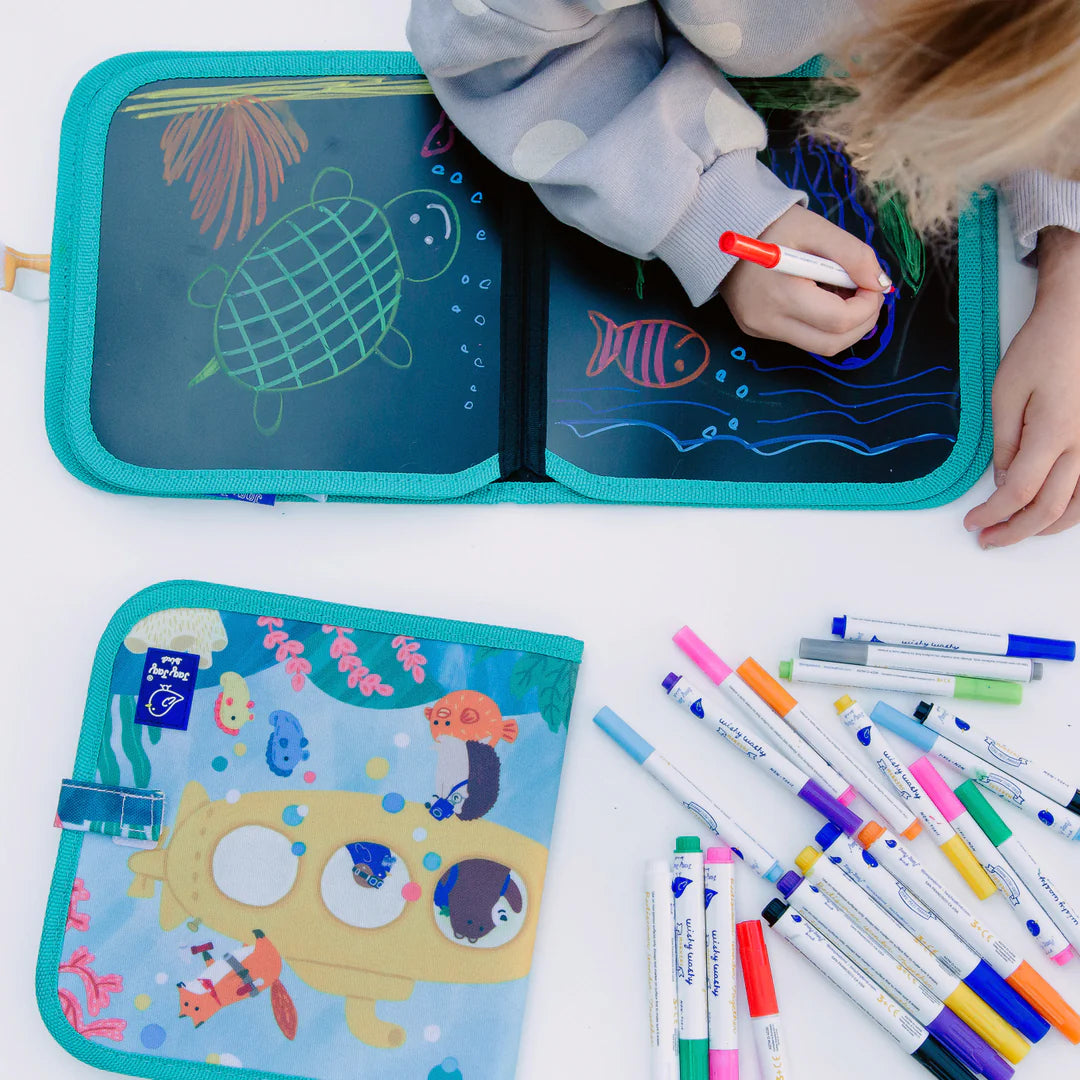 LIVRRE À COLORIER EFFAÇABLE DOODLE IT SOUS-MARIN