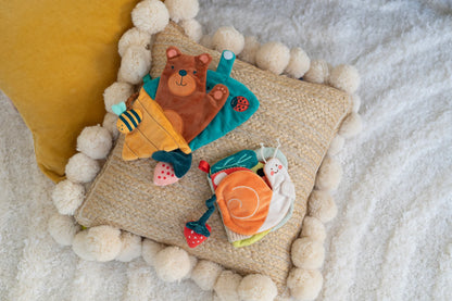 "HAPPY HIVE" SENSORY FABRIC BOOK