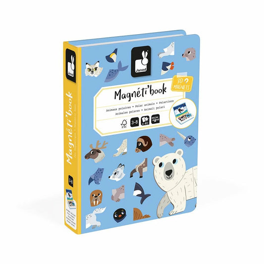 MAGNETI'BOOK POLAR ANIMALS, 30 MAGNETS