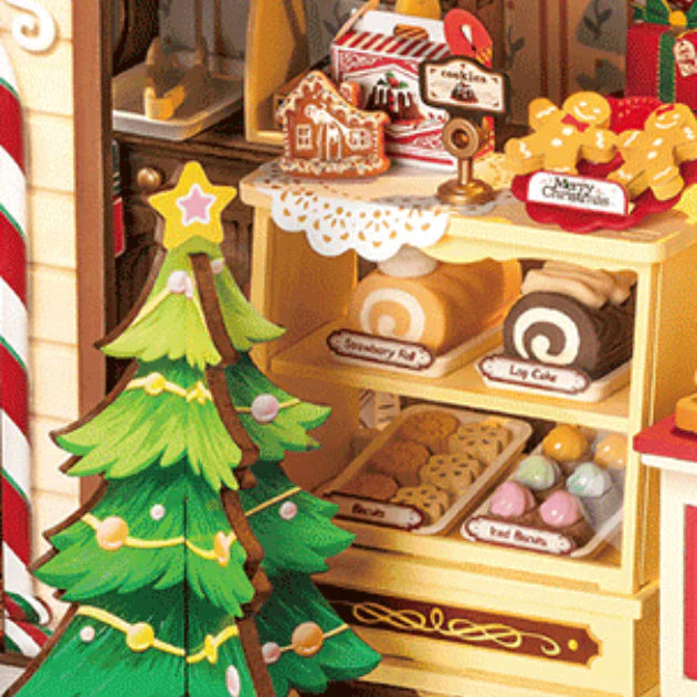 DIY MINIATURE GINGERBREAD HOUSE