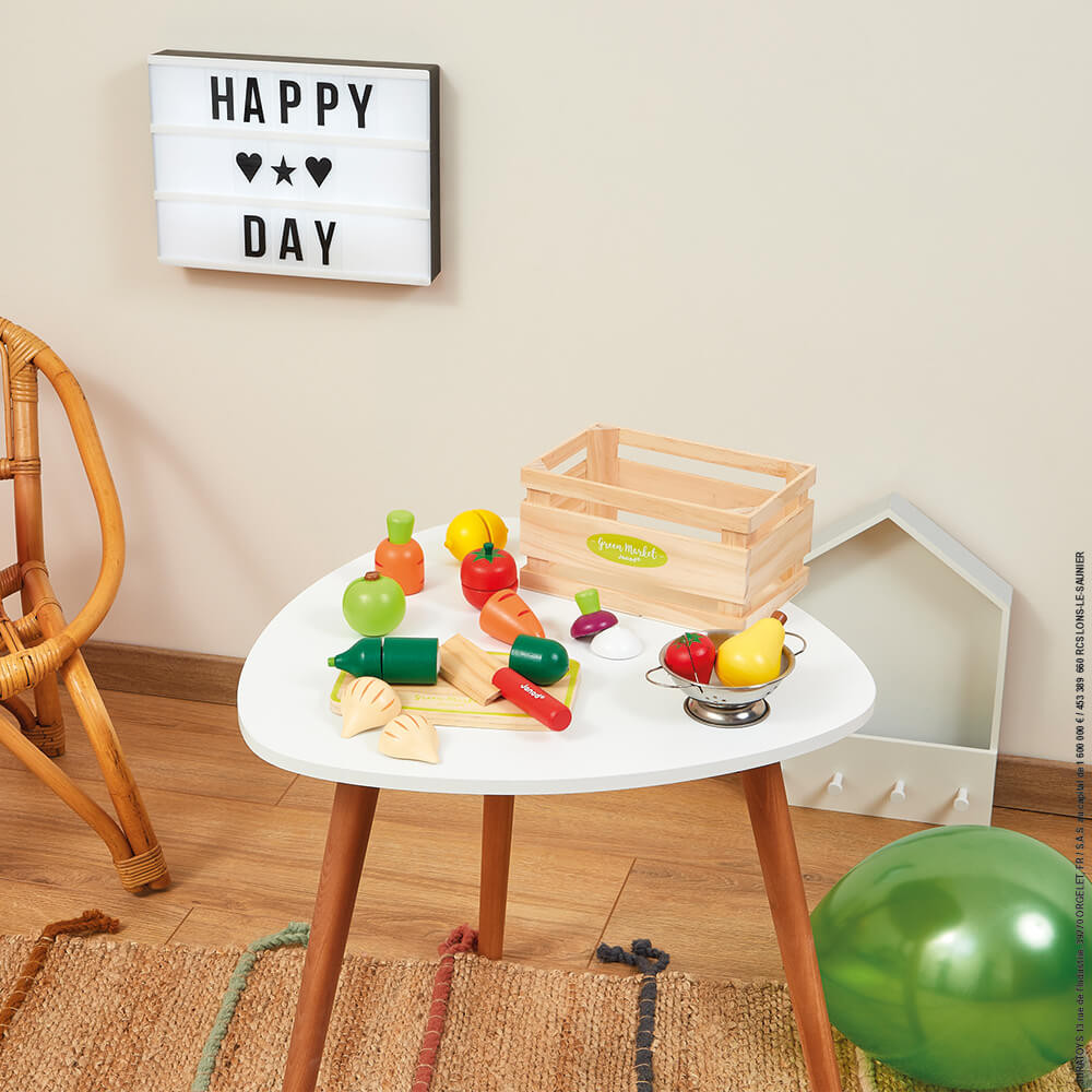 MAXI SET FRUITS ET LÉGUMES À DÉCOUPER EN BOIS
