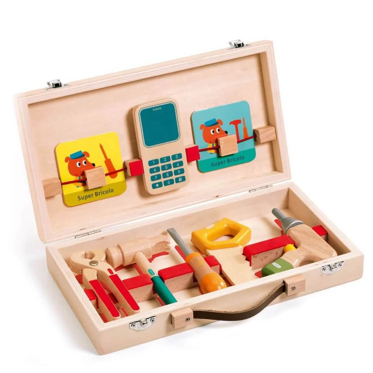SUPER BRICOLO WOODEN TOOL BOX