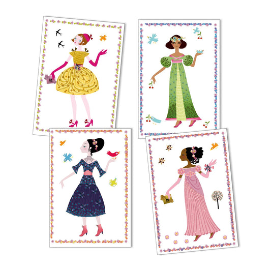 PAPER DOLLS "SEASONAL DRESSES"